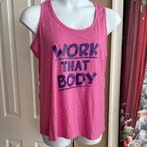 Danskin pink “Work that Body” Tank Top